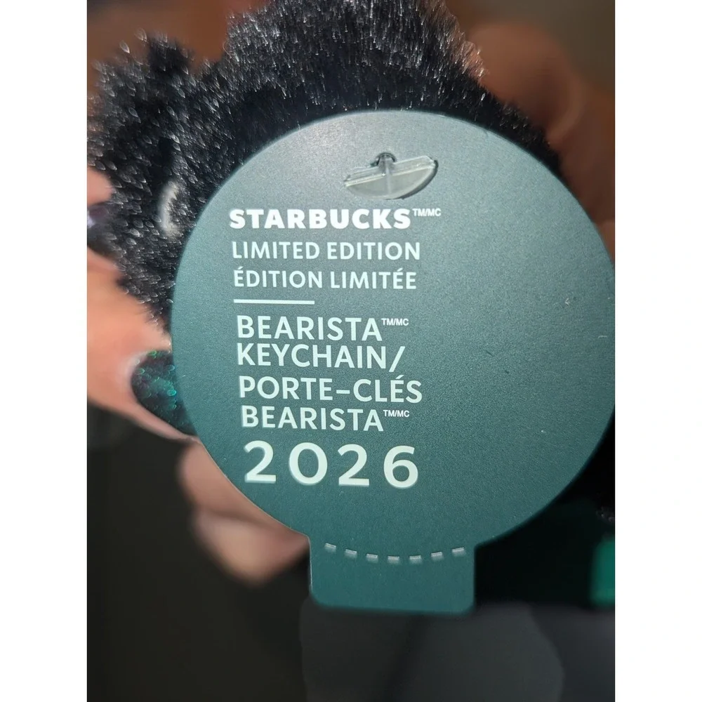 Halloween Starbucks Black Cat Bearista Keychain Limited Edition 2026